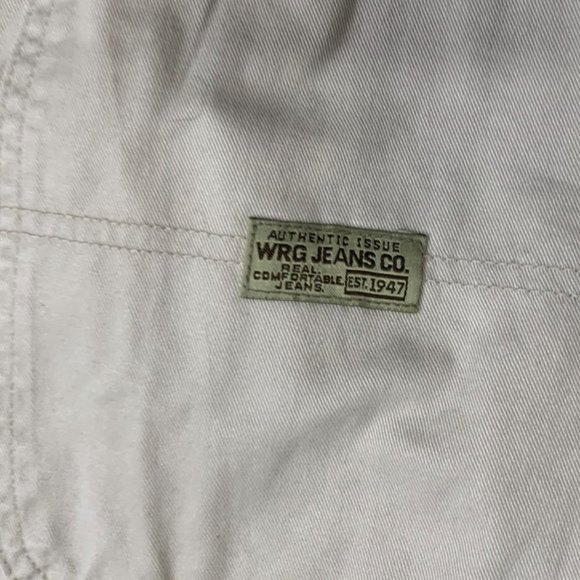 WRG Jeans Co Mens Utility Cargo Pants Size 34x32 Khaki Pockets Comfort Waist - Picture 5 of 16